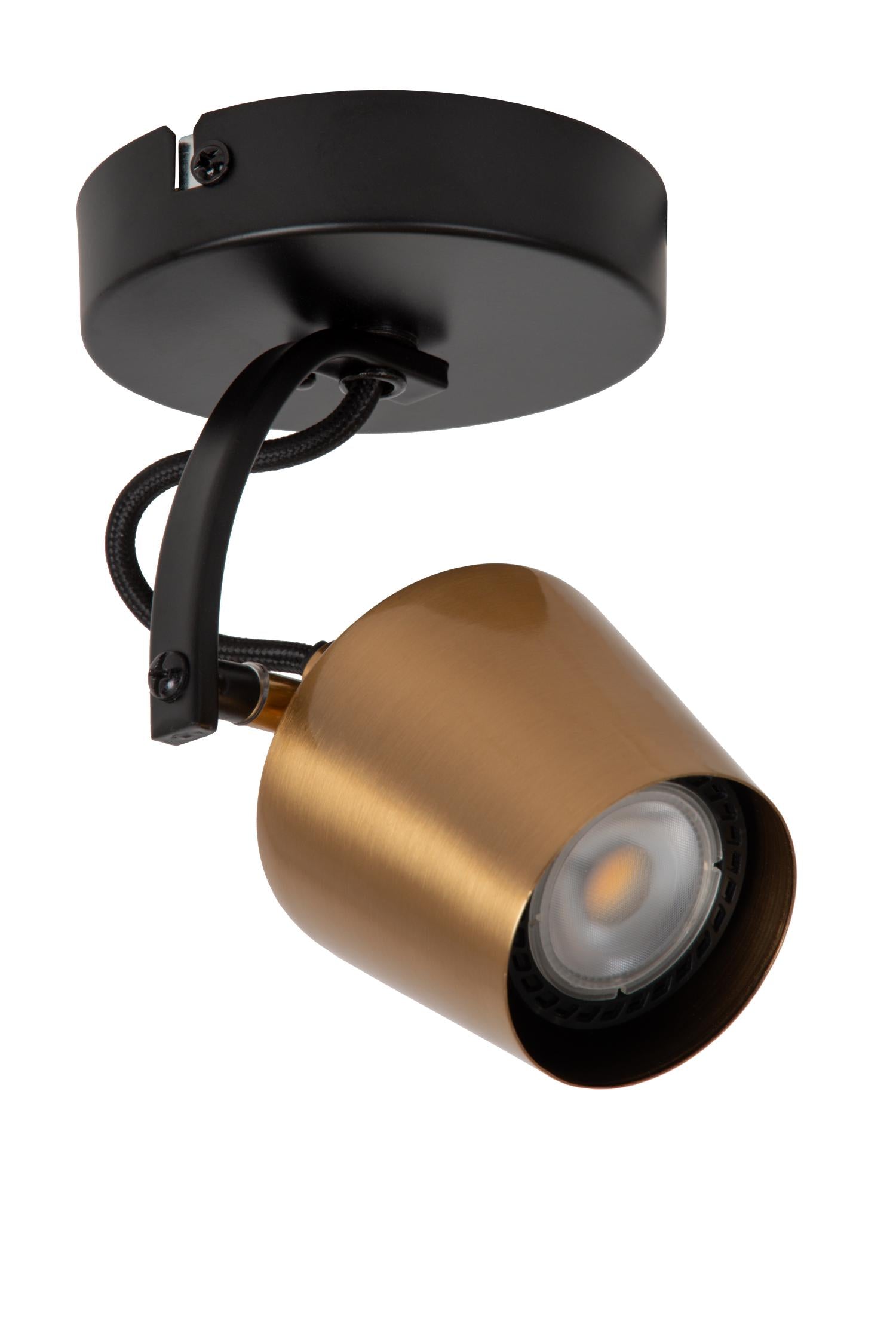 EMILE - Spot plafonnier - Ø 10,5 cm - 1xGU10 - Or mat / Laiton