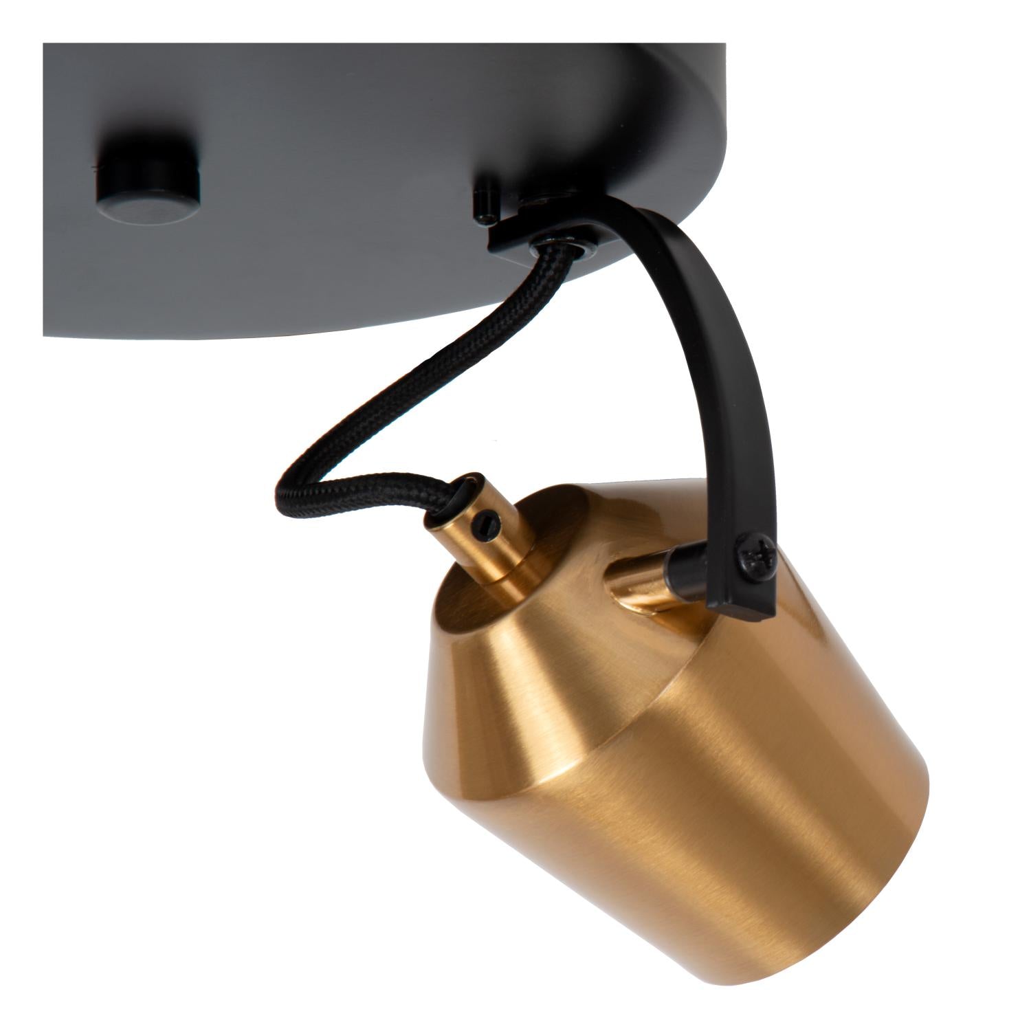EMILE - Spot plafonnier - Ø 20 cm - 2xGU10 - Or mat / Laiton