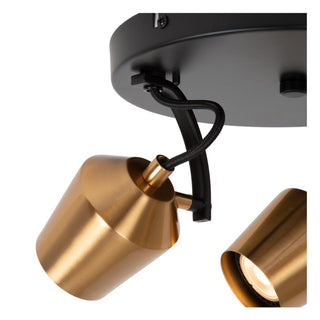 EMILE - Spot plafonnier - Ø 23 cm - 3xGU10 - Or mat / Laiton