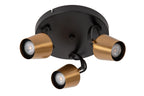 EMILE - Spot plafonnier - Ø 23 cm - 3xGU10 - Or mat / Laiton