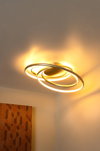 SARDANA - Ceiling light - LED Dimmable - 1x54W 2700K - Matt gold / Brass