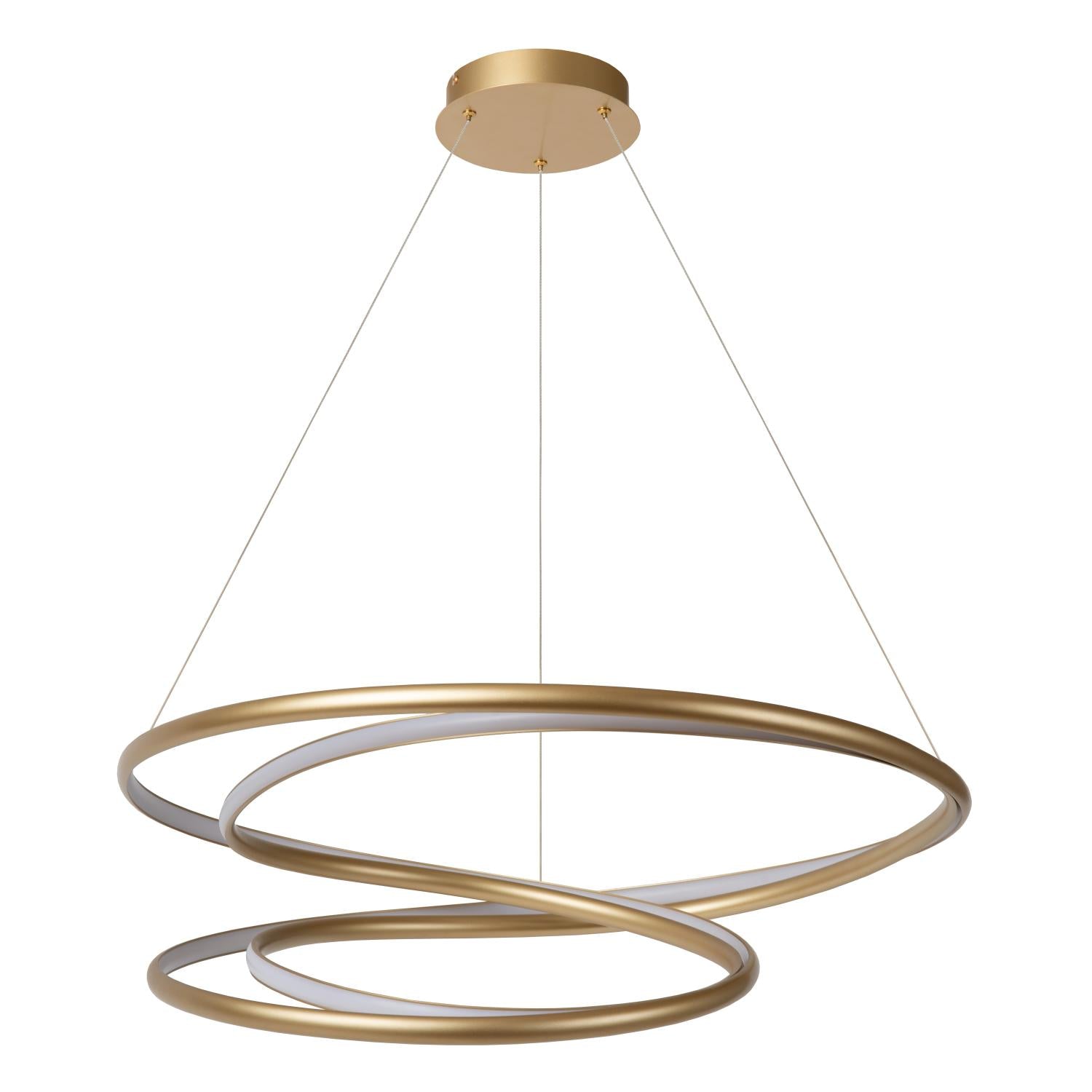 SARDANA - Hanglamp - Ø 80 cm - LED Dimb. - 1x74W 2700K - Mat Goud / Messing