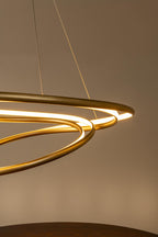 SARDANA - Hanglamp - Ø 80 cm - LED Dimb. - 1x74W 2700K - Mat Goud / Messing