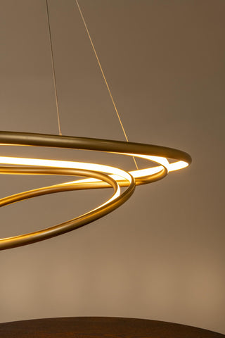 SARDANA - Hanglamp - Ø 80 cm - LED Dimb. - 1x74W 2700K - Mat Goud / Messing