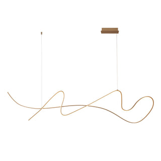 LAMBADA - Hanglamp - LED Dimb. - 1x47W 2700K - Champagne kleur