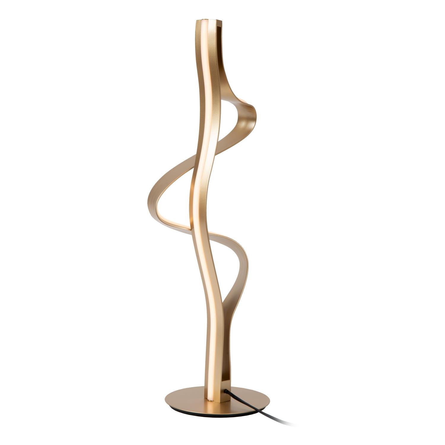 LAMBADA - Table lamp - LED Dimmable - 1x19W 2700K - Matt gold / Brass