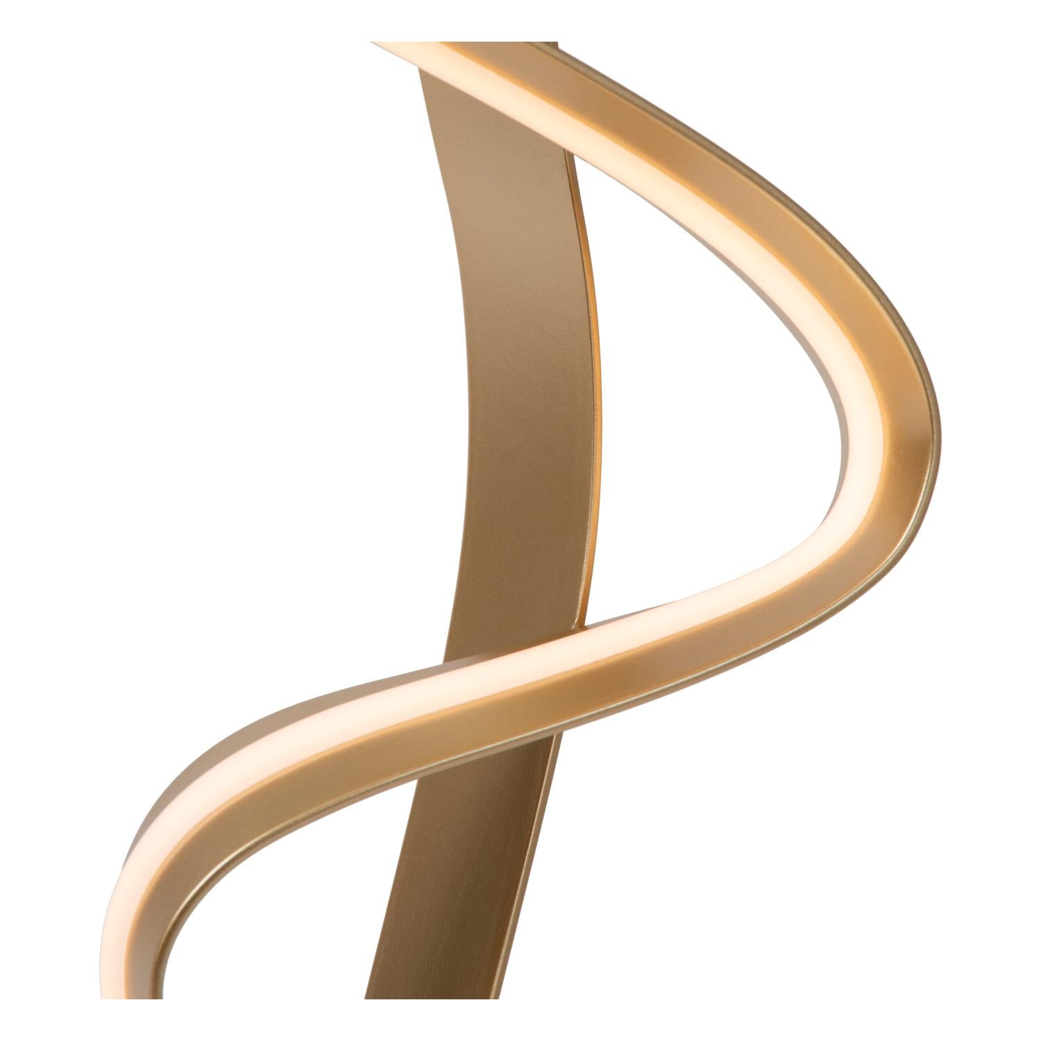 LAMBADA - Table lamp - LED Dimmable - 1x19W 2700K - Matt gold / Brass