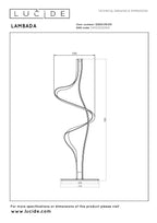 LAMBADA Lampe de table-Champa.-LED Dimm.-19W-2700K-PVC