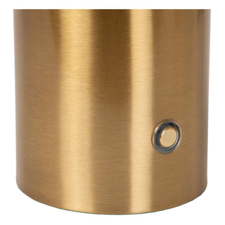 VIVO - Rechargeable table lamp - Battery - Ø 8 cm - LED Dimmable - E27 - 1x1W 2700K - Matt Gold / Brass