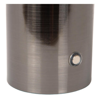 VIVO - Rechargeable table lamp - Battery - Ø 8 cm - LED Dimmable - E27 - 1x1W 2700K - Mat zwart chroom