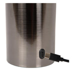 VIVO - Rechargeable table lamp - Battery - Ø 8 cm - LED Dimmable - E27 - 1x1W 2700K - Mat zwart chroom