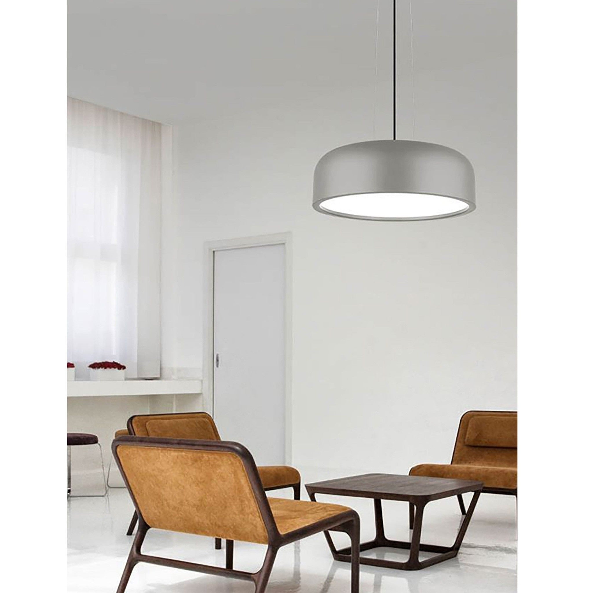 Hanglamp Perleto, grijs