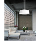 Hanglamp Perleto, wit