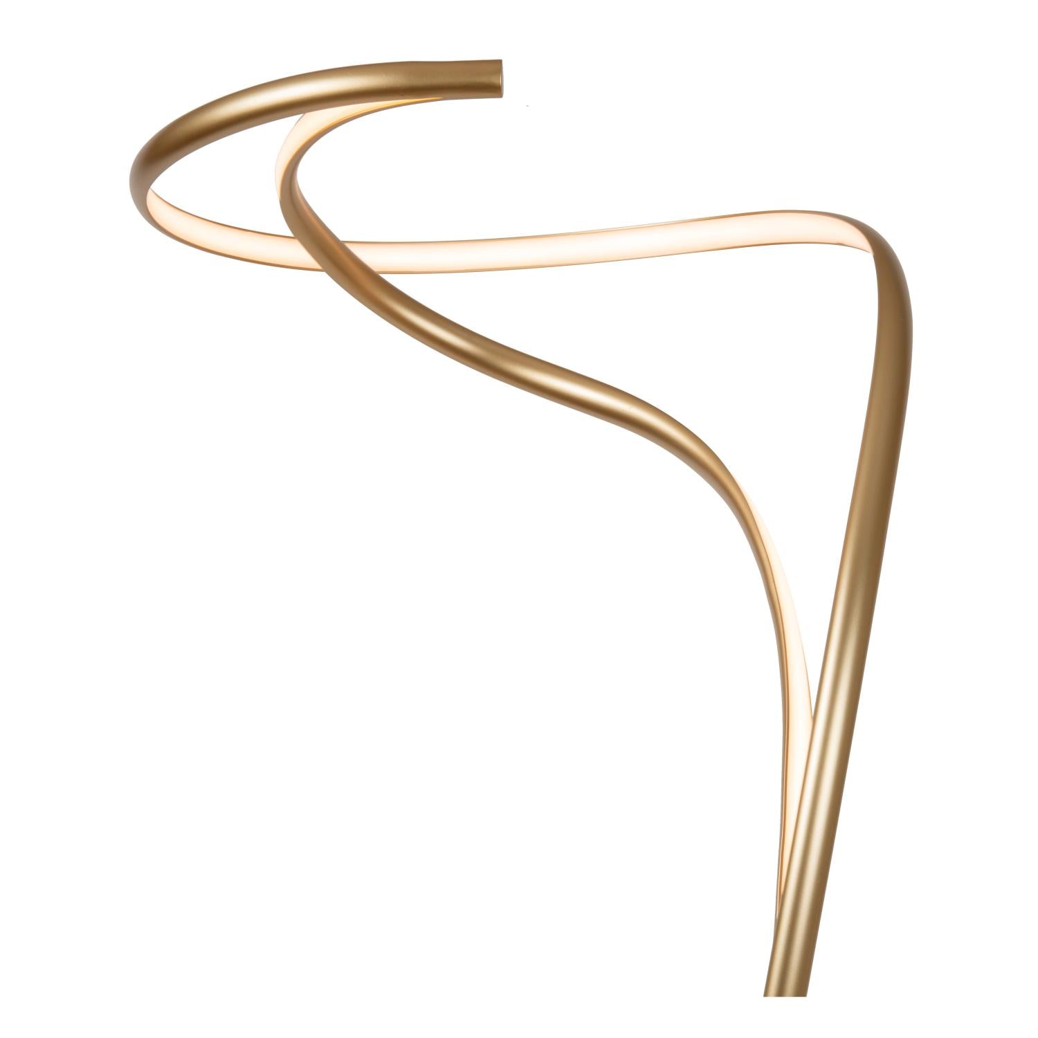 SARDANA - Vloerlamp - Ø 44 cm - LED Dimb. - 1x28W 2700K - Mat Goud / Messing
