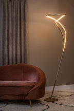 SARDANA - Lampadaire - Ø 44 cm - LED Dimmable - 1x28W 2700K - Or mat / Laiton