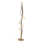 LAMBADA Vloerlamp-Mat Go.-LED Dimb.-38W-2700K-PVC