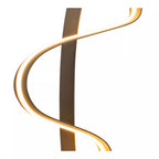 LAMBADA Floor lamp-Matt Gold-LED Dimm.-38W-2700K-PVC