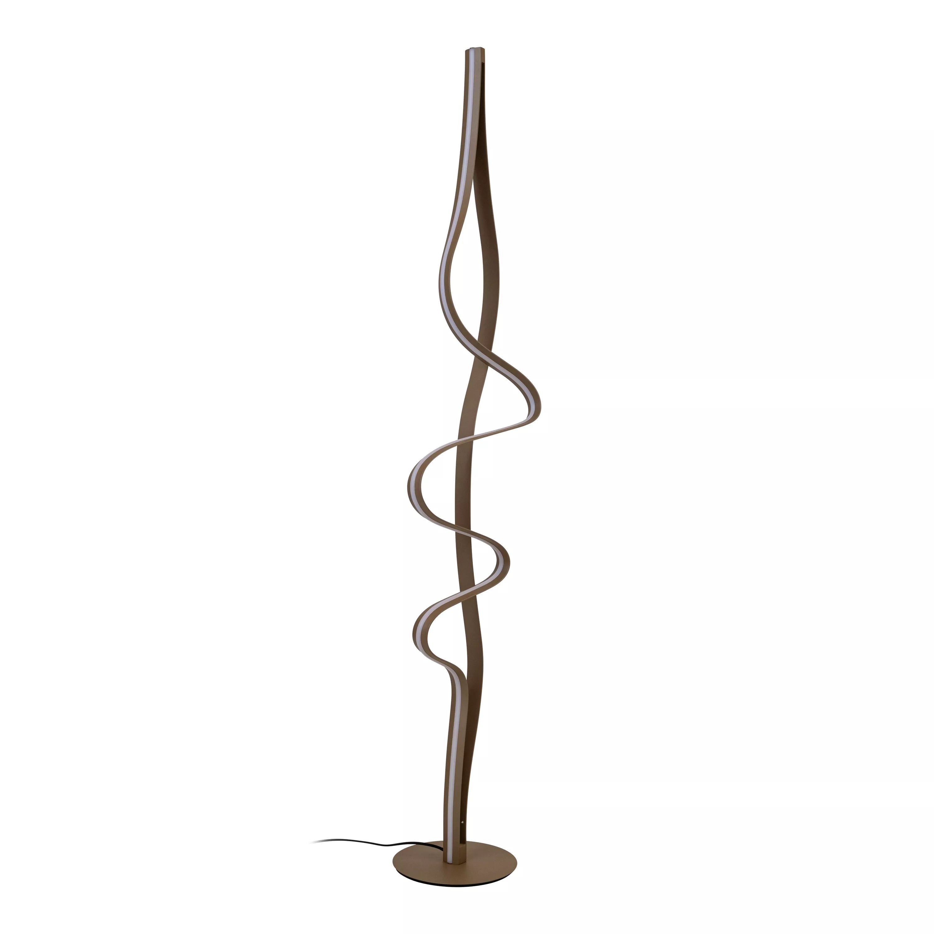 LAMBADA Floor lamp-Matt Gold-LED Dimm.-38W-2700K-PVC