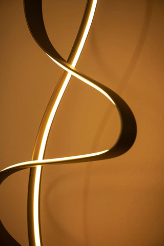 LAMBADA Floor lamp-Matt Gold-LED Dimm.-38W-2700K-PVC