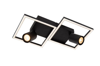 ARIANNE - Ceiling light - LED - 2x Integrated LED - 2xGU10 - CCT - Black