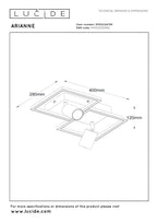 ARIANNE - Ceiling light - LED - 2x Integrated LED - 2xGU10 - CCT - Black