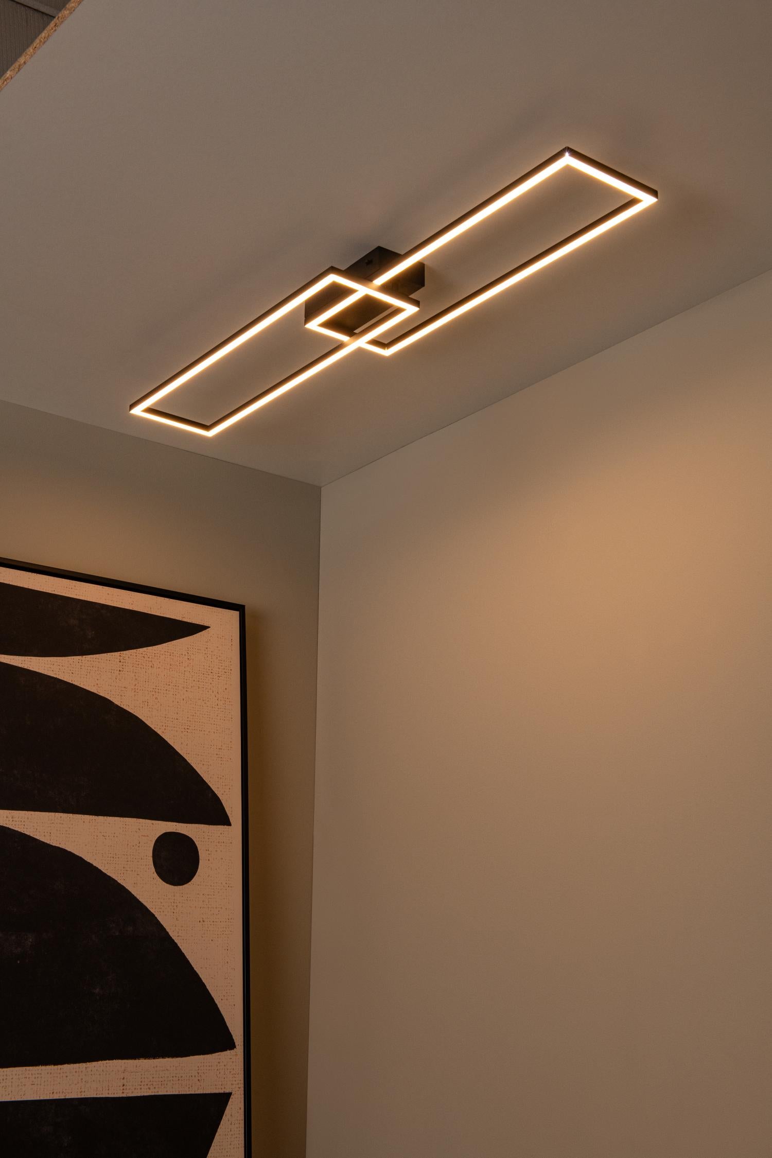 ARIANNE - Plafonnier - LED - CCT - 1x23W 2700K/4000K - Noir