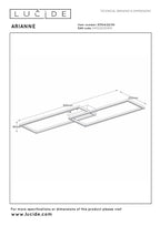 ARIANNE - Plafonnier - LED - CCT - 1x23W 2700K/4000K - Noir