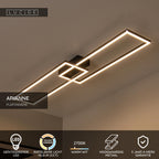 ARIANNE - Plafonnier - LED - CCT - 1x23W 2700K/4000K - Noir
