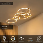 NICOLA - Ceiling light - LED - CCT - 1x37W 2700K/4000K - Taupe | Essential