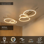 NICOLA - Plafonnier - LED - CCT - 1x37W 2700K/4000K - Taupe | Essential