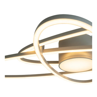 Lucide - GALACTICA - Plafonnier - LED Dimmable - CCT - 1x60W 2700K/4000K - Taupe - IP20
