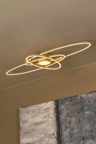 Lucide - GALACTICA - Plafonnier - LED Dimmable - CCT - 1x60W 2700K/4000K - Taupe - IP20