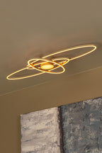 Lucide - GALACTICA - Plafonnier - LED Dimmable - CCT - 1x60W 2700K/4000K - Taupe - IP20