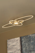 Lucide - GALACTICA - Plafonnier - LED Dimmable - CCT - 1x60W 2700K/4000K - Taupe - IP20