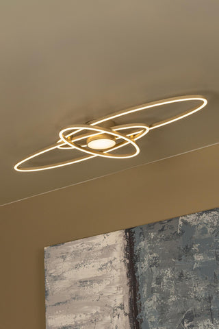 Lucide - GALACTICA - Plafonnier - LED Dimmable - CCT - 1x60W 2700K/4000K - Taupe - IP20