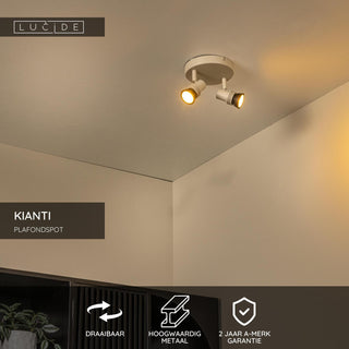 KIANTI - Plafondspot - Ø 15 cm - 2xGU10 - Taupe