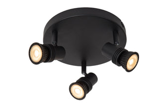 KIANTI - Spot plafonnier - Ø 21 cm - 3xGU10 - Noir