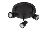KIANTI - Spot plafonnier - Ø 21 cm - 3xGU10 - Noir