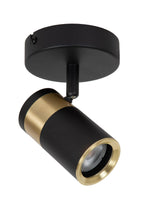 GORIK - Spot plafonnier - 1xGU10 - Noir
