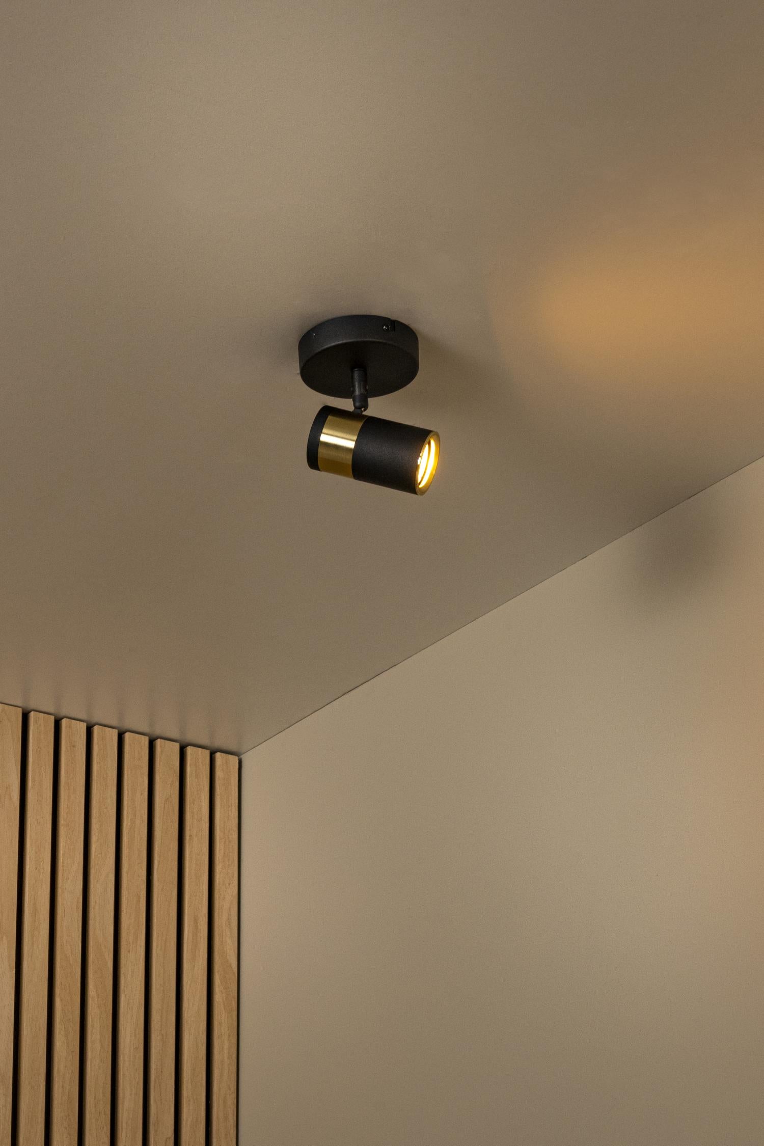 GORIK - Spot plafonnier - 1xGU10 - Noir