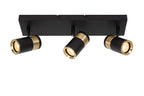 GORIK - Spot plafonnier - 3xGU10 - Noir