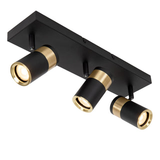 GORIK - Spot plafonnier - 3xGU10 - Noir