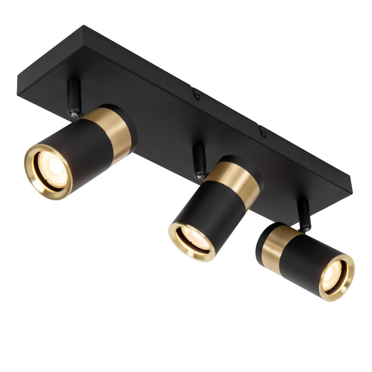 GORIK - Spot plafonnier - 3xGU10 - Noir
