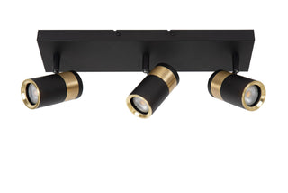 GORIK - Spot plafonnier - 3xGU10 - Noir