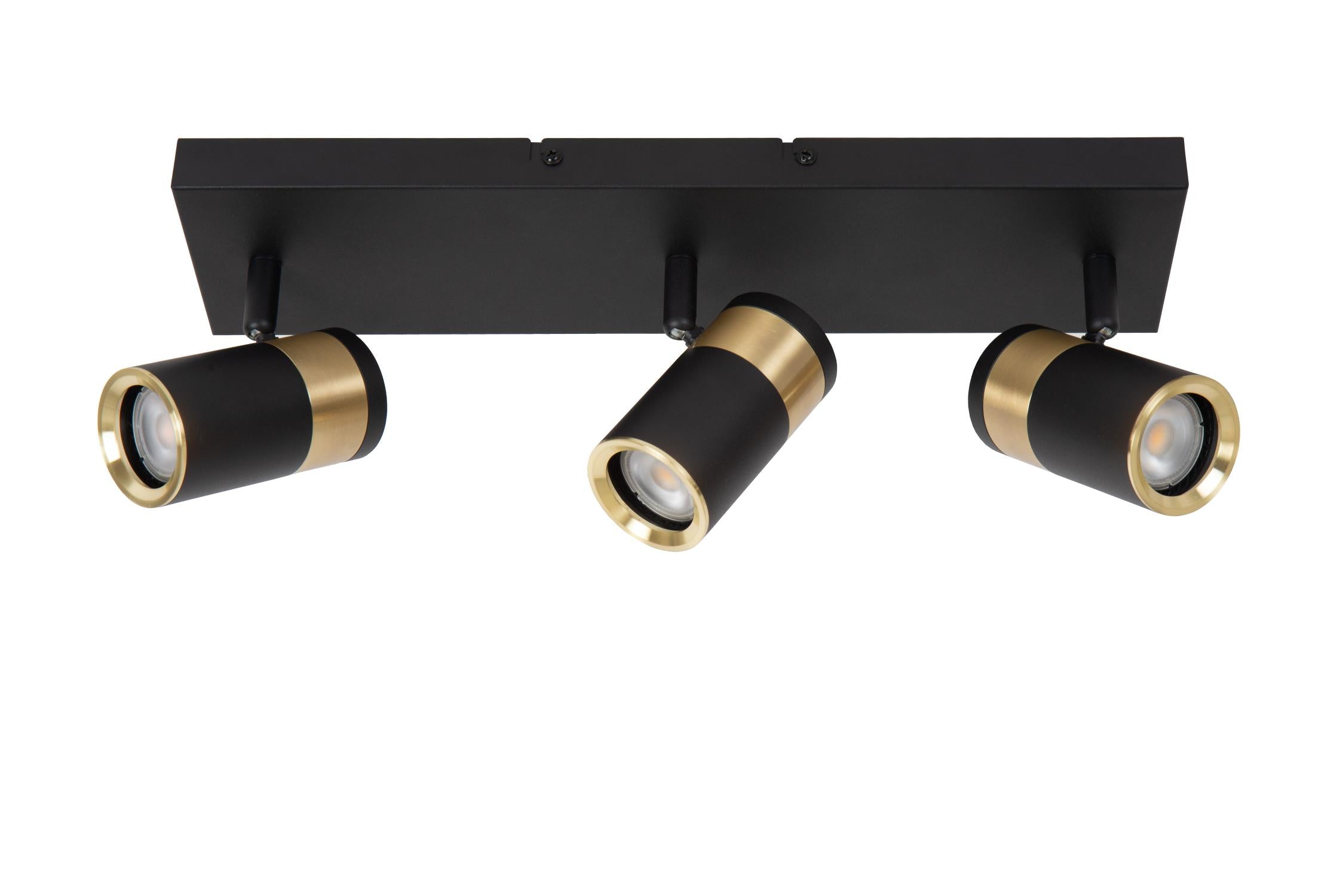 GORIK - Spot plafonnier - 3xGU10 - Noir