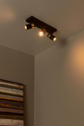 GORIK - Spot plafonnier - 3xGU10 - Noir