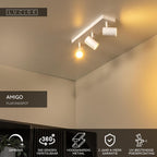 AMIGO - Plafondspot - 3xGU10 - Wit