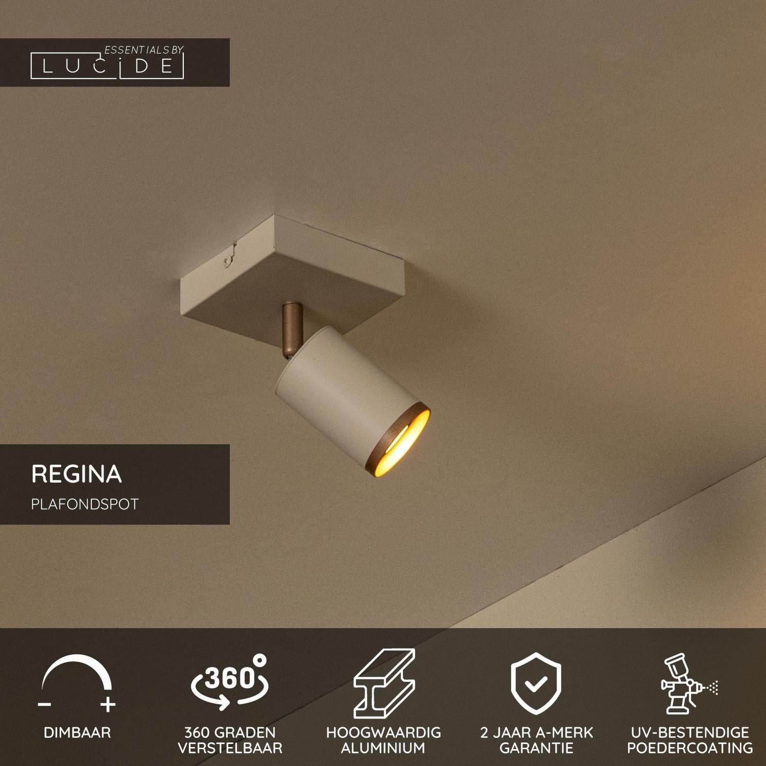 REGINA - Spot plafonnier - 1xGU10 - Taupe | Essential