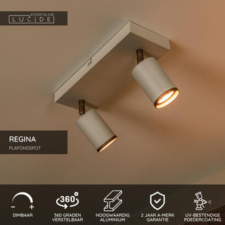 REGINA - Spot plafonnier - 2xGU10 - Taupe | Essential