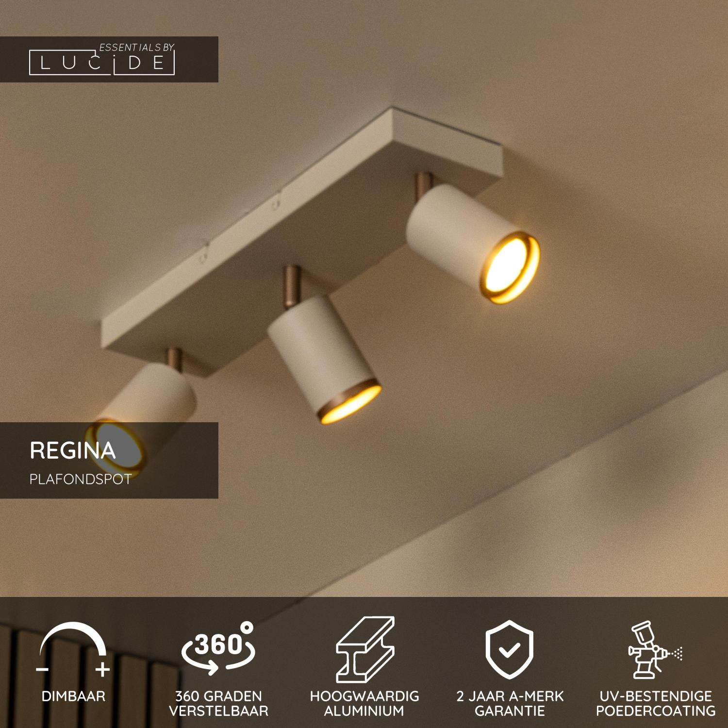 REGINA - Plafondspot - 3xGU10 - Taupe | Essential